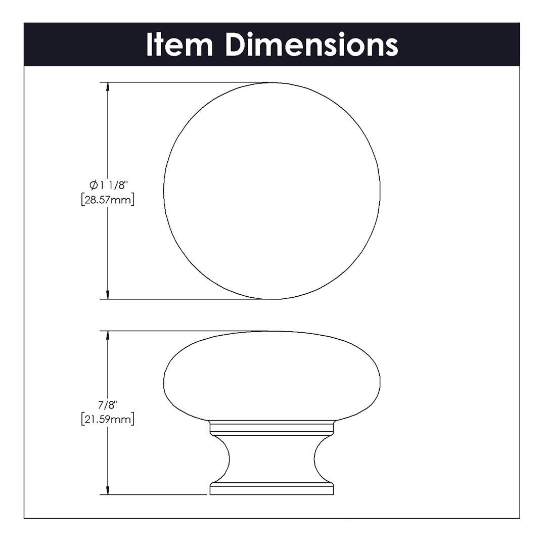 Hickory Hardware Cottage Round Knob