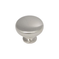 Cottage Round Knob Satin Nickel - 1 1/4 in
