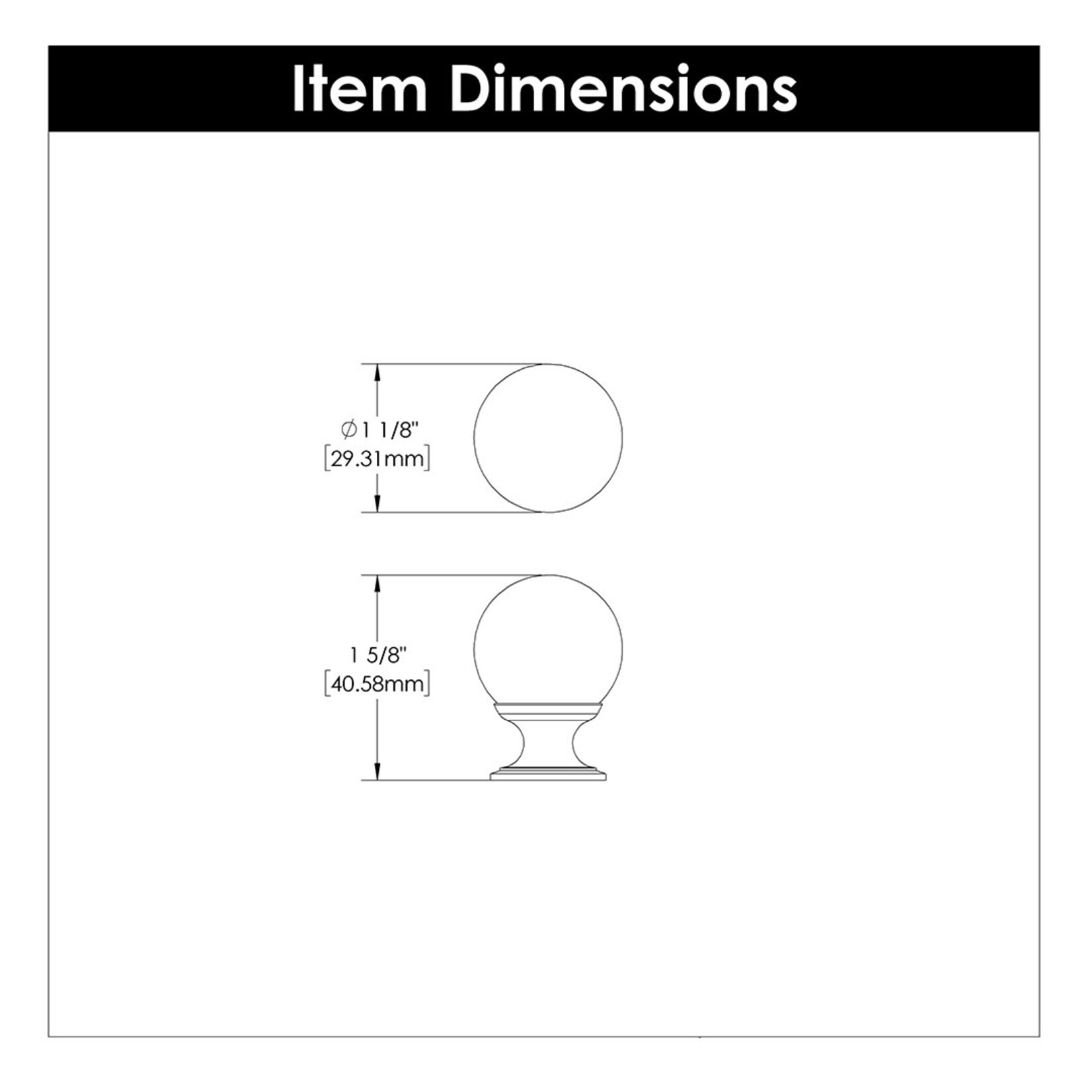 Hickory Hardware Crystal Palace Globe Knob
