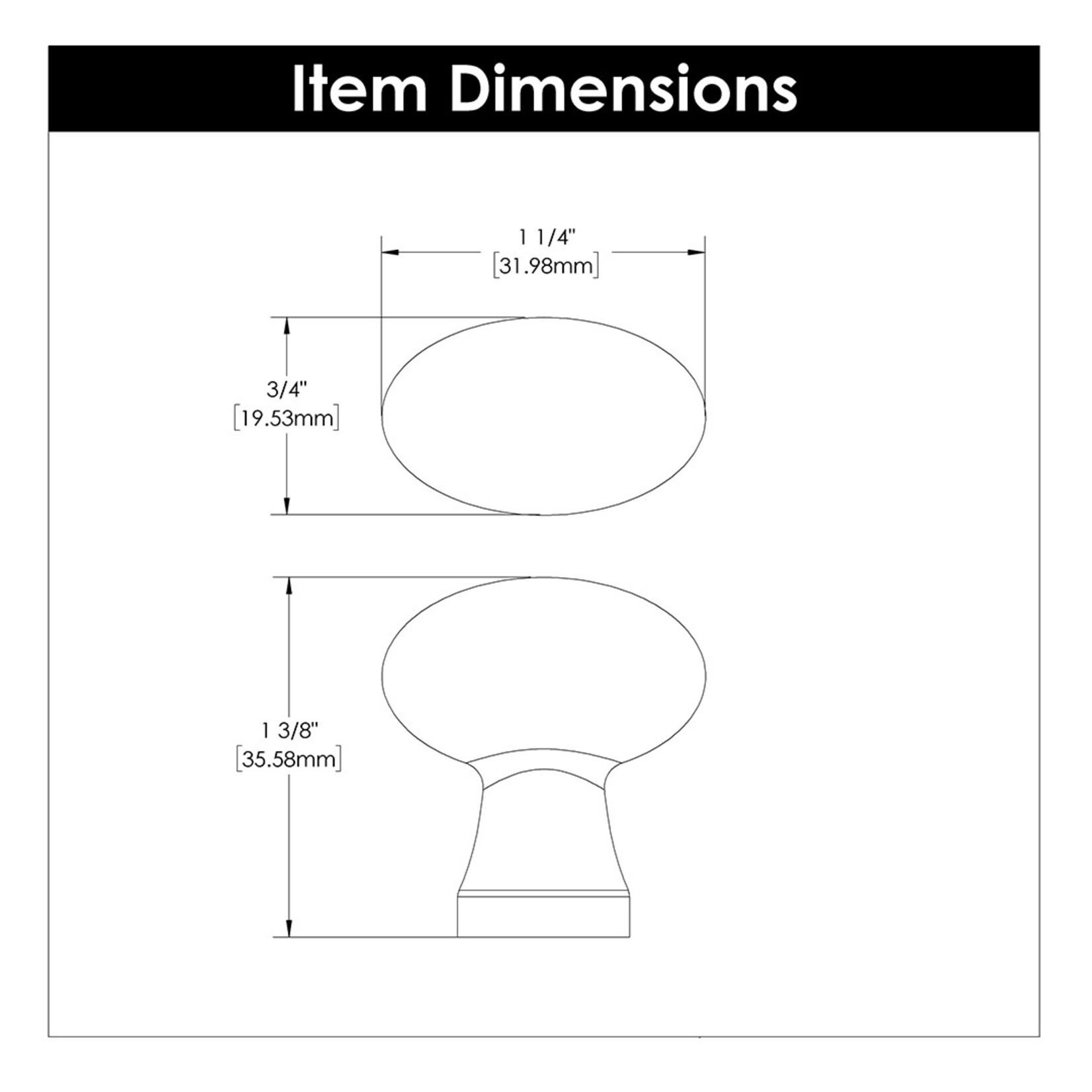 Hickory Hardware Crystal Palace Egg Knob
