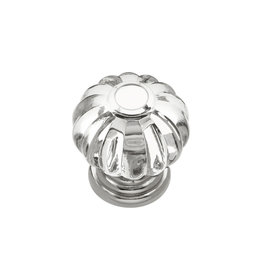 Hickory Hardware Crystal Palace Royal Knob Crysacrylic with Polished Nickel - 1 1/8 in