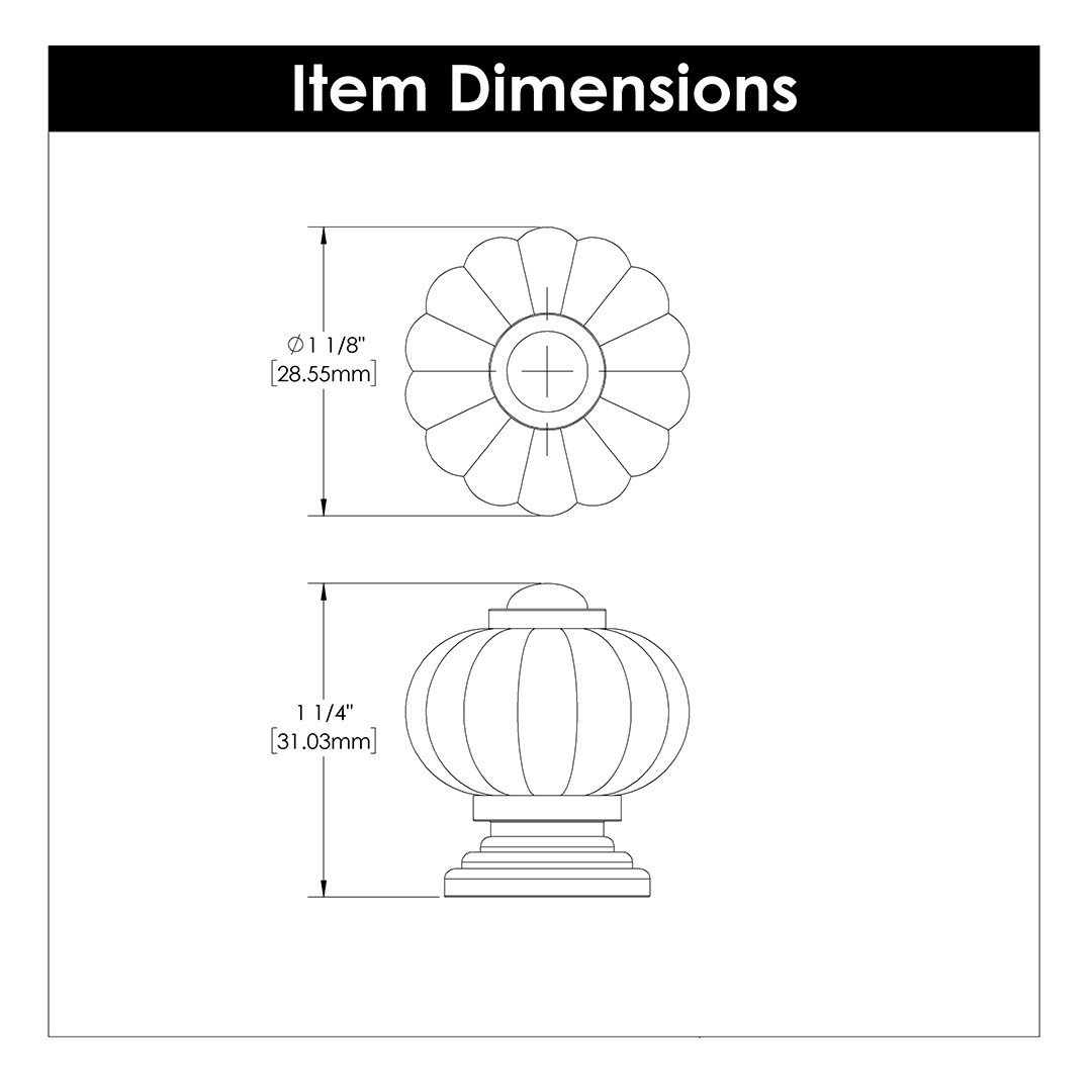 Hickory Hardware Crystal Palace Royal Knob