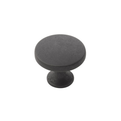 Hickory Hardware Forge Round Knob Black Iron - 1 3/8 in