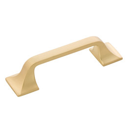 Hickory Hardware Forge Pull Brushed Golden Brass - 3 in