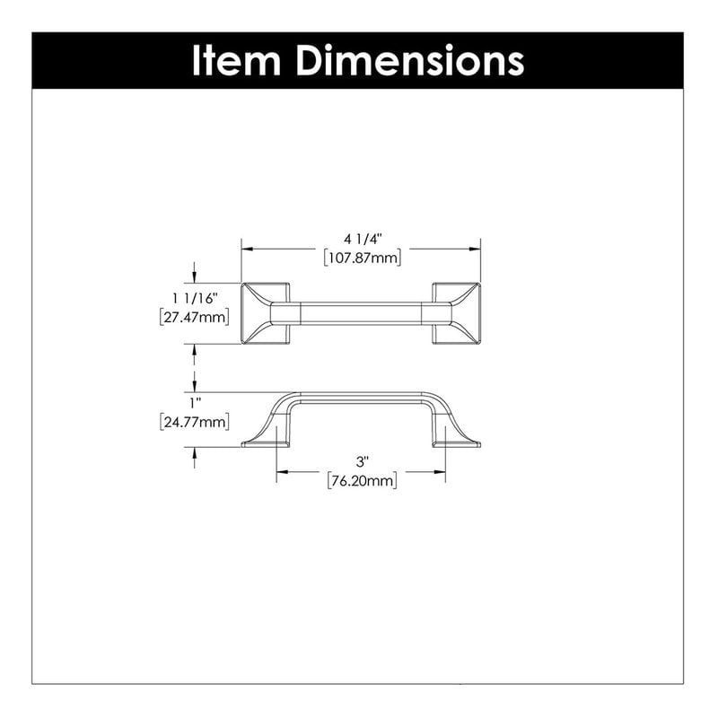 H076699-BI - Hickory Hardware H076699-BI Forge Collection Knob 1-7/16 X  1-1/4 Black Iron Finish - CanadaDecor