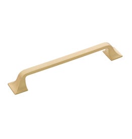 Hickory Hardware Forge Pull Brushed Golden Brass - 6 5/16 in