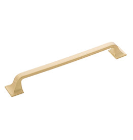 Hickory Hardware Forge Pull Brushed Golden Brass - 7 9/16 in