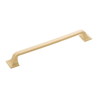 Hickory Hardware Forge Pull Brushed Golden Brass - 7 9/16 in