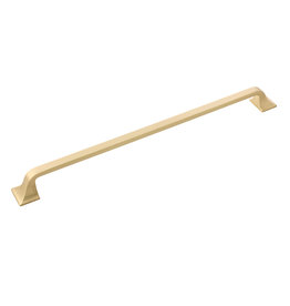 Hickory Hardware Forge Pull Brushed Golden Brass - 12 in