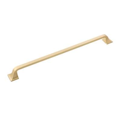 Hickory Hardware Forge Pull Brushed Golden Brass - 12 in