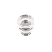 Midway Knob Crysacrylic with Satin Nickel - 1 1/4 in