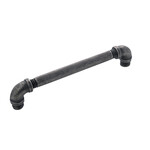 Hickory Hardware Pipeline Pull Black Nickel Vibed - 6 5/16 in