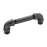Hickory Hardware Pipeline Pull Black Nickel Vibed - 3 3/4 in