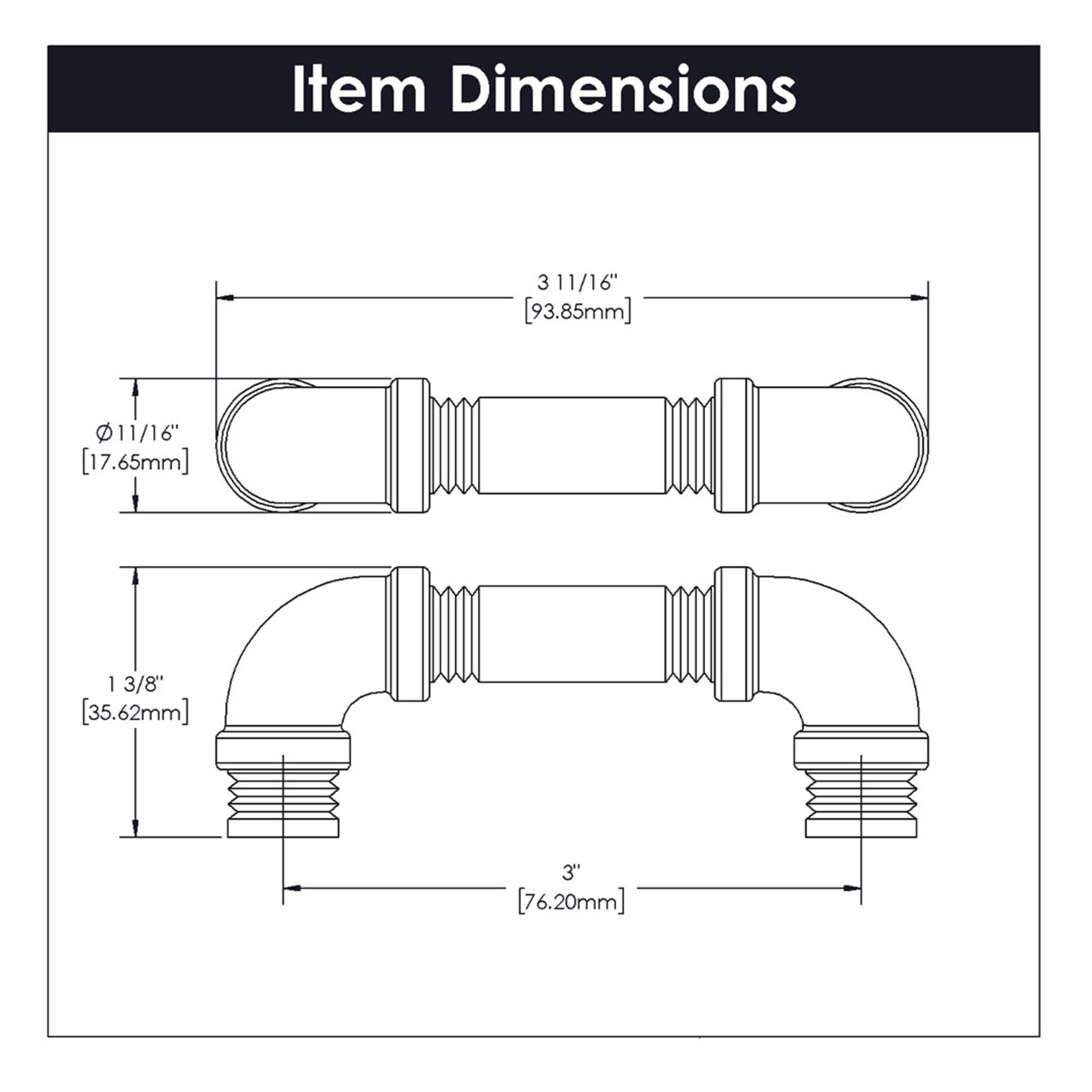 Hickory Hardware Pipeline Pull