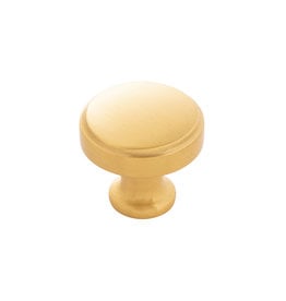 Hickory Hardware Piper Knob Brushed Golden Brass - 1 1/4 in