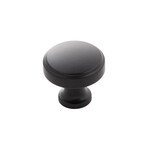 Hickory Hardware Piper Knob Matte Black - 1 1/4 in