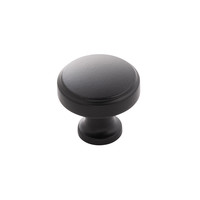 Piper Knob Matte Black - 1 1/4 in