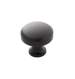 Hickory Hardware Piper Knob Matte Black - 1 1/4 in