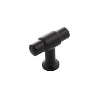 Piper T-Knob Matte Black - 1 5/8 in