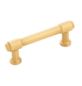 Hickory Hardware Piper Pull Brushed Golden Brass - 3 in