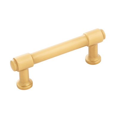 Hickory Hardware Piper Pull Brushed Golden Brass - 3 in