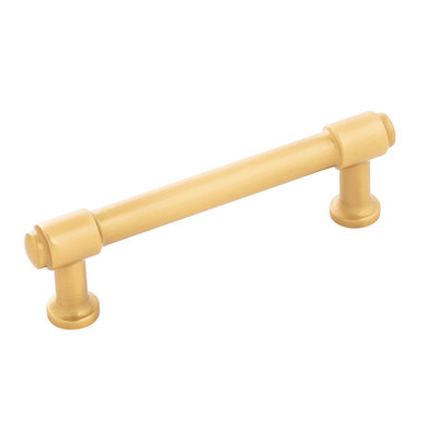 Hickory Hardware Piper Pull Brushed Golden Brass - 3 3/4 in