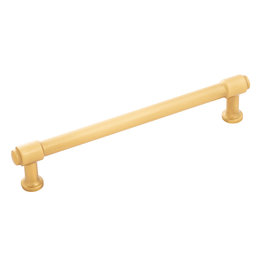 Hickory Hardware Piper Pull Brushed Golden Brass - 6 5/16 in