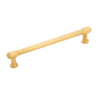 Hickory Hardware Piper Pull Brushed Golden Brass - 6 5/16 in