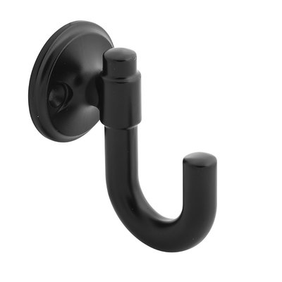 Hickory Hardware Piper Hook Matte Black - 1 1/8 in