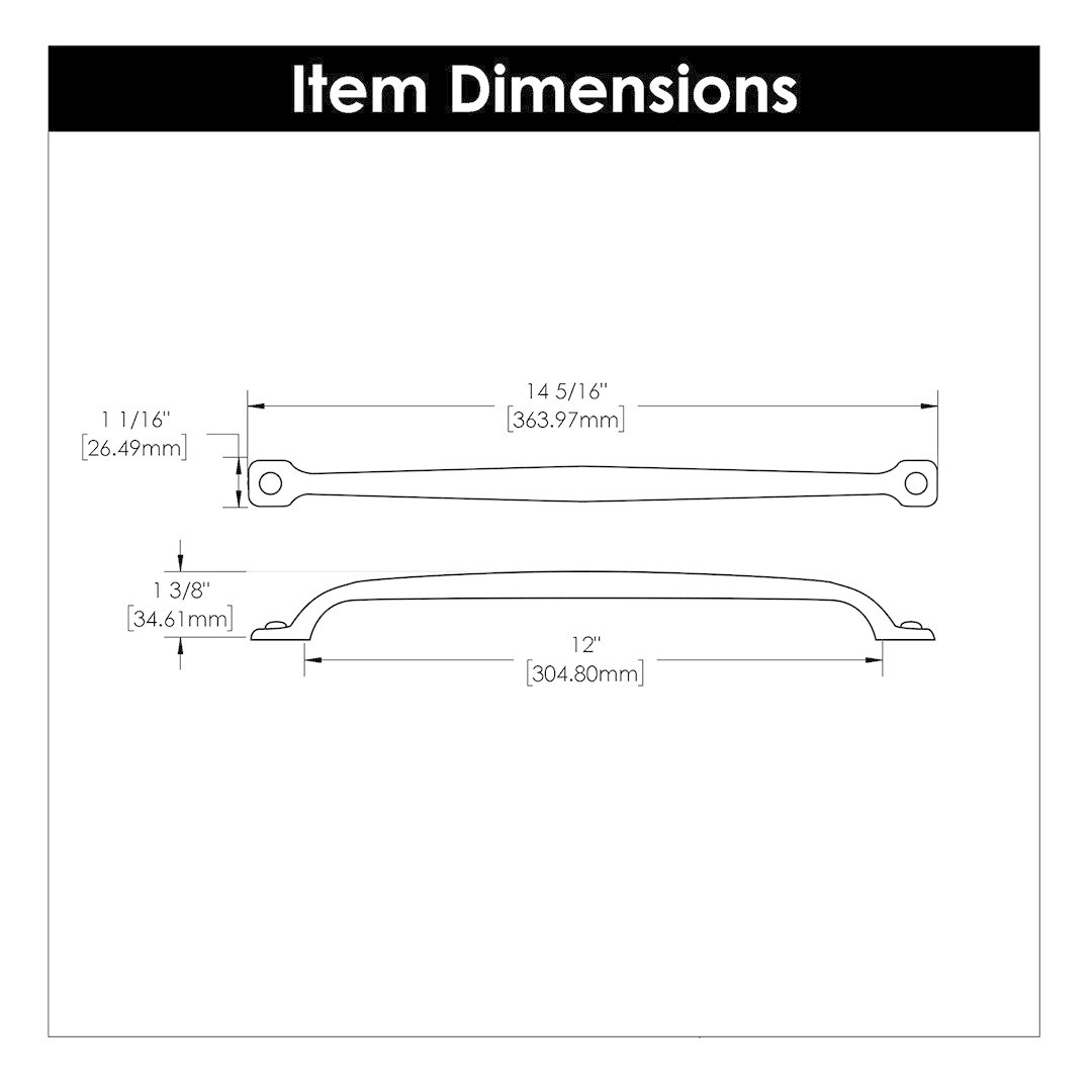 Hickory Hardware Refined Rustic Pull