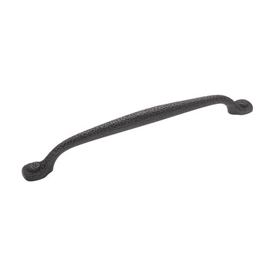 Hickory Hardware Refined Rustic Pull Black Iron - 8 13/16 in