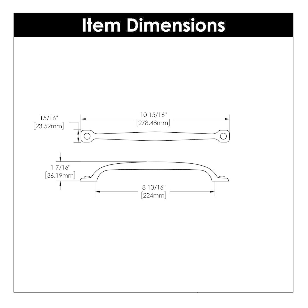 Hickory Hardware Refined Rustic Pull