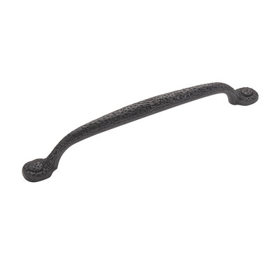 Hickory Hardware Refined Rustic Pull Black Iron - 7 9/16 in