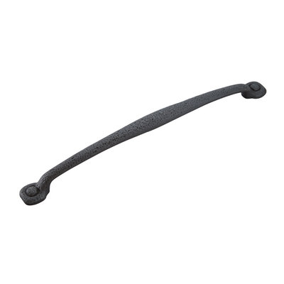 Hickory Hardware Refined Rustic Appliance Pull Black Iron - 18 in