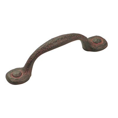 Hickory Hardware Refined Rustic Pull Rustic Iron - 3 in