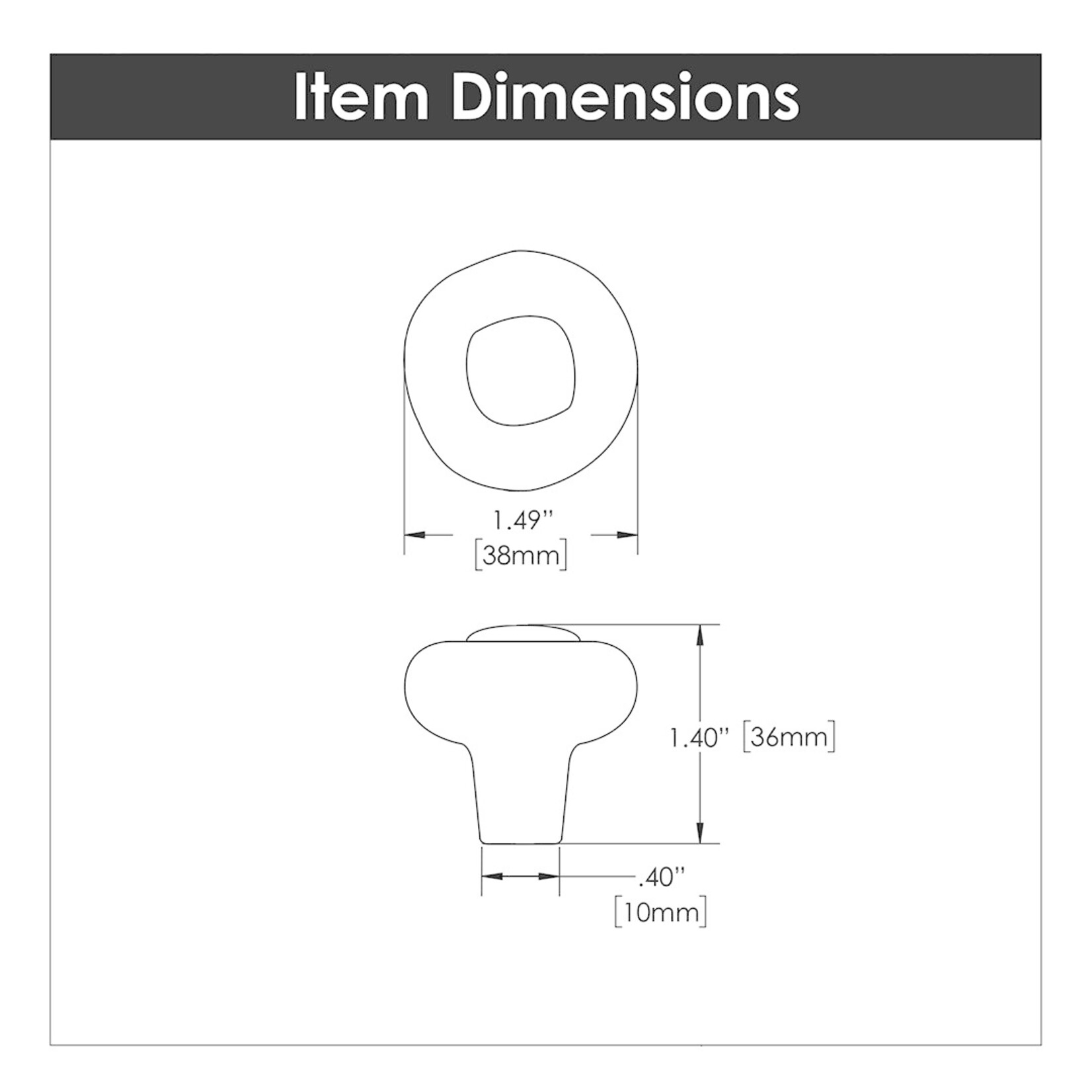 Hickory Hardware Refined Rustic Knob