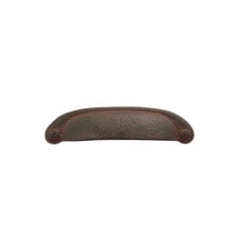 Hickory Hardware Refined Rustic Cup Pull Rustic Iron - 3 in & 3 3/4 in