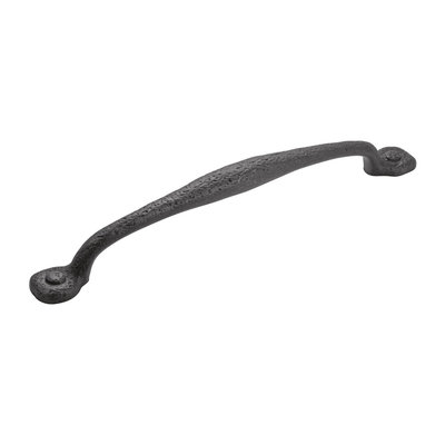 Hickory Hardware Refined Rustic Appliance Pull Black Iron - 12 in