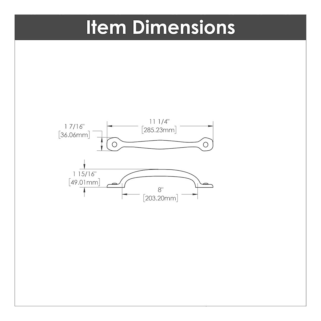 Hickory Hardware Refined Rustic Appliance Pull