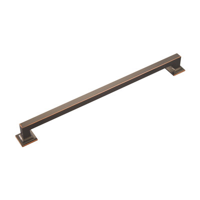 Hickory Hardware Studio Appliance Pull Oil-Rubbed Bronze Highlighted - 18 in