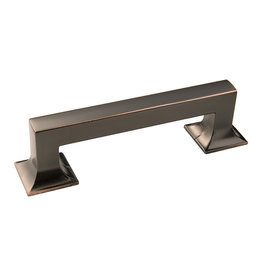 Hickory Hardware Studio Pull Oil-Rubbed Bronze Highlighted - 3 3/4 in