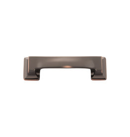 Hickory Hardware Studio Cup Pull Oil-Rubbed Bronze Highlighted - 3 in & 3 3/4 in