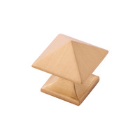 Studio Point Knob Brushed Golden Brass - 1 1/4 in