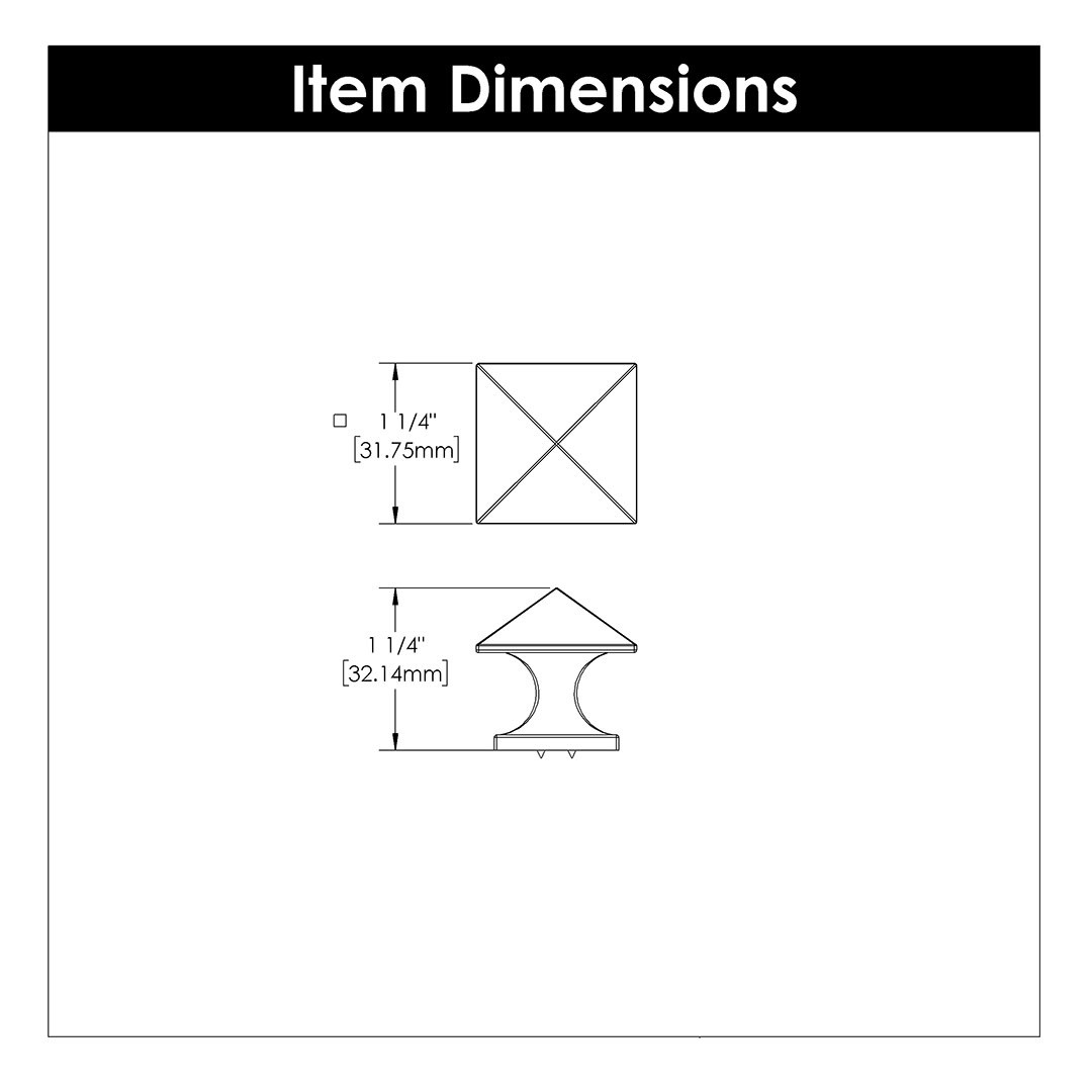 Hickory Hardware Studio Point Knob