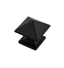 Hickory Hardware Studio Point Knob Matte Black - 1 1/4 in