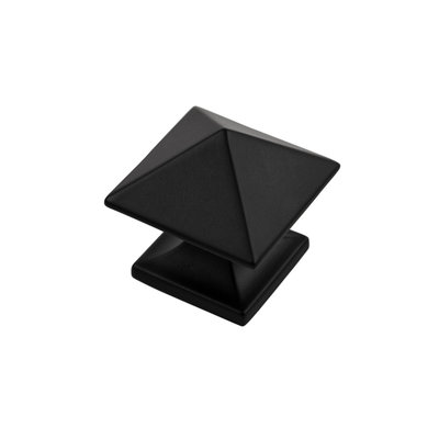 Hickory Hardware Studio Point Knob Matte Black - 1 1/4 in