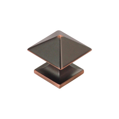 Hickory Hardware Studio Point Knob Oil-Rubbed Bronze Highlighted - 1 1/4 in