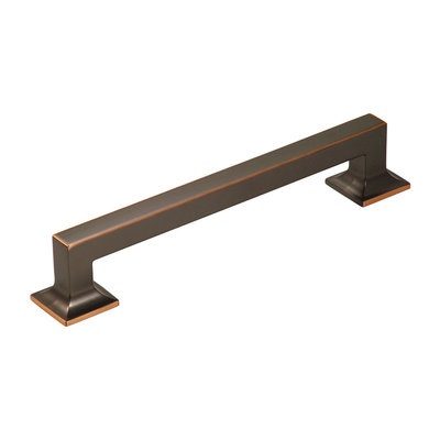 Hickory Hardware Studio Appliance Pull Oil-Rubbed Bronze Highlighted - 8 in