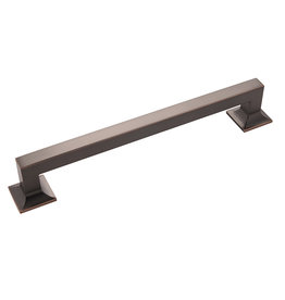 Hickory Hardware Studio Pull Oil-Rubbed Bronze Highlighted - 7 9/16 in