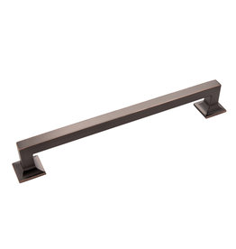 Hickory Hardware Studio Pull Oil-Rubbed Bronze Highlighted - 8 13/16 in